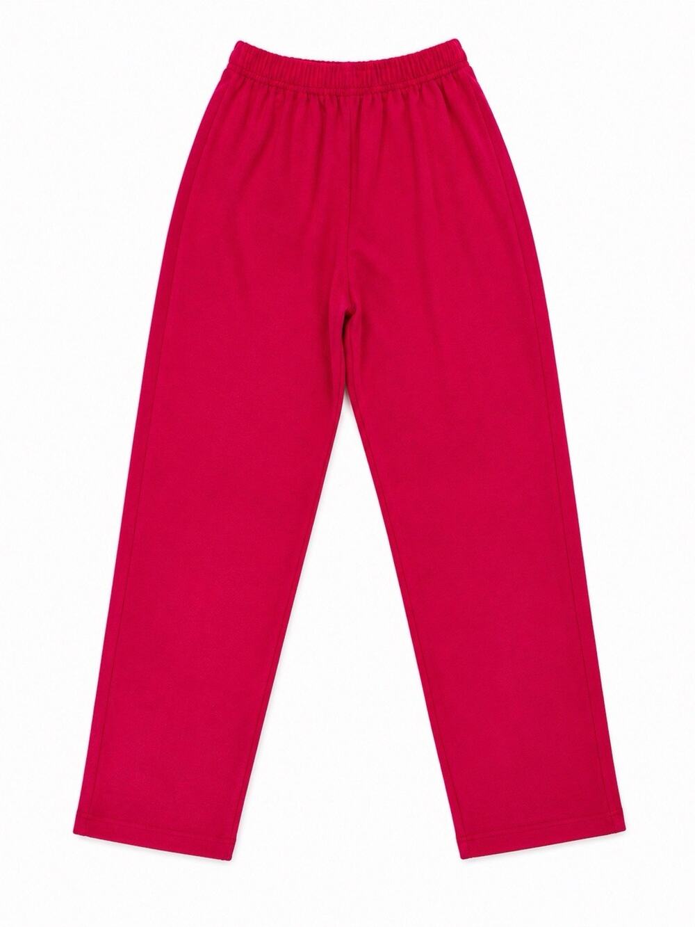 Women’s Medium Pink Pull-On Pants Elastic Waist Straight Leg